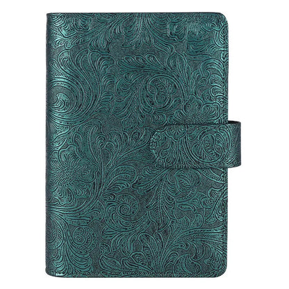 A6/A5 Vintage Embossed PU Leather DIY Binder Notebook Cover Diary Agenda Planner Paper Cover School Stationery