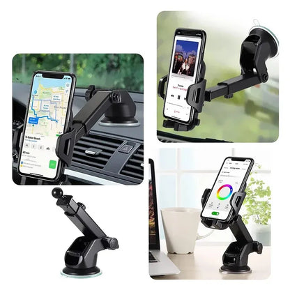 Car Phone Stand w/ Moveable Stand - Adjustable for Phones of All Sizes